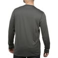 thumbnail image 2 of Mossy Oak Men's Charcoal Long Sleeve Performance Hunting Tee Shirt, Up to 3XL, 2 of 8
