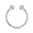thumbnail image 6 of LeCalla 925 Sterling Silver Adjustable Tiny Balls Knuckle Stacking Rings Jewelry Beautiful Double Ball Bead Open Circle Finger Rings for Women Teen, 6 of 8