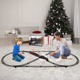 thumbnail image 3 of JONEALA Train Set with Remote Control,Electric Train Track Around Christmas Tree W/Cargo Vehicle,Light & Sounds,Alloy Steam Locomotive Engine Train T, 3 of 7