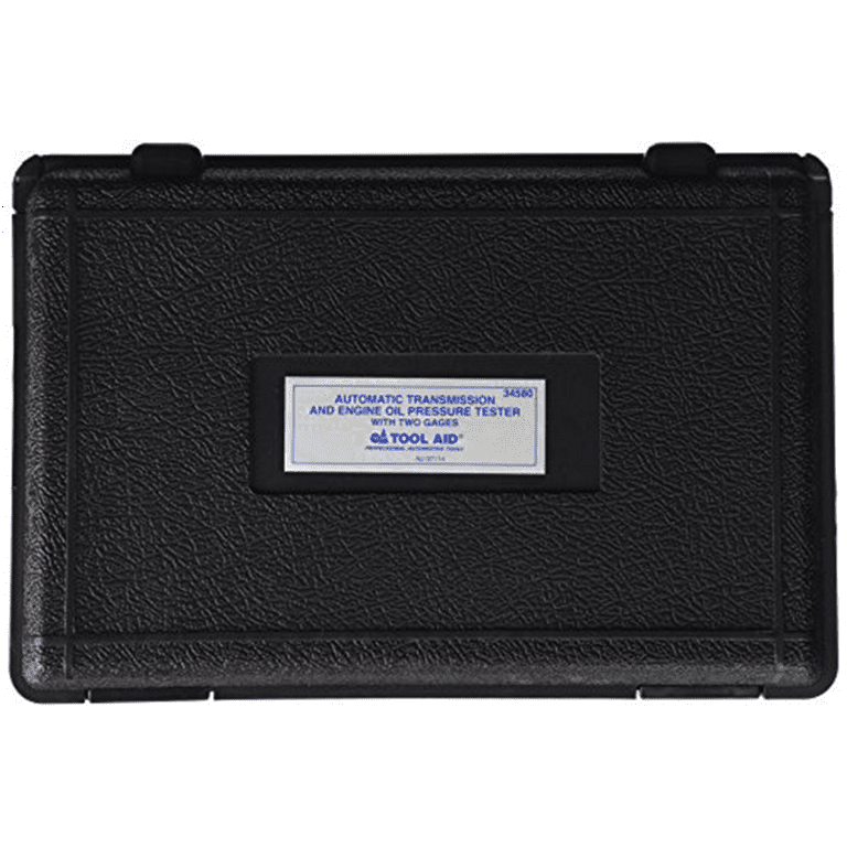 Tool Aid Automotive Transmission/Engine Oil Pressure Tester With Dual Gauges & Fittings