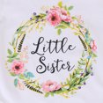 thumbnail image 6 of Franhais Baby Girl Sister Matching Clothes Letter Flower Print Romper or T-Shirt Tops Set, 6 of 9