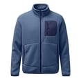 thumbnail image 5 of Men's Winter Warm Casual Jacket with Zipper Pockets Stand Collar Zip Up Golf Jackets Coat Windbreaker, 5 of 5