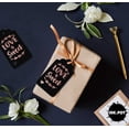 thumbnail image 4 of Inkdotpot Love Is Sweet Wedding Bottle Tag Real Rose Gold Foil Favor Hang Tags 50 Pack, 4 of 6