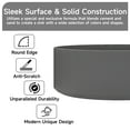 thumbnail image 3 of CASAINC Concrete Stripes Design Round Bathroom Vessel Sink Art Basin in Black Earth with The Same Color Drainer, 3 of 8
