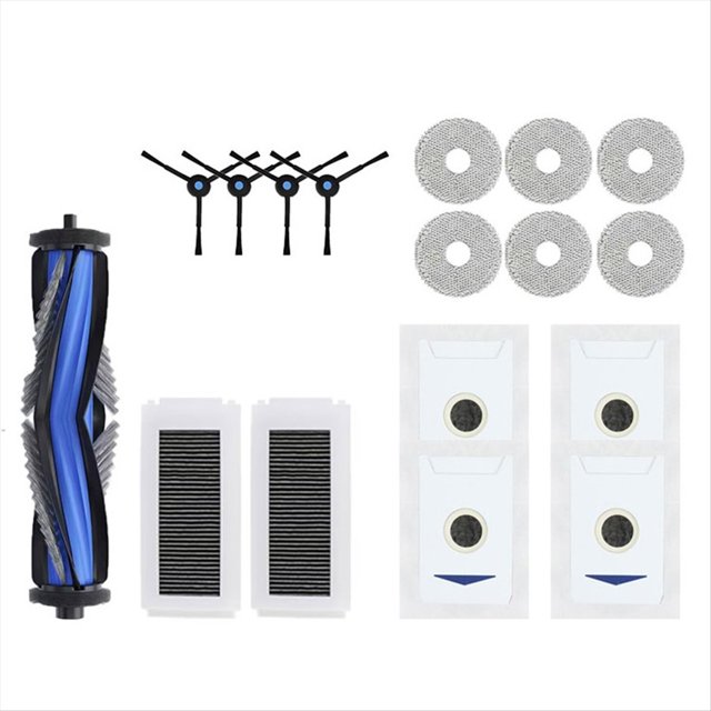 Accesorios para aspiradoras robot para Debot N30 Omni/N30 Pro Omni, cepillo lateral principal, filtro HEPA, bolsas de polvo y trapo.
