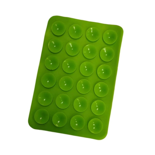 Soporte de ventosa para teléfono, almohadilla adhesiva trasera para ventana, baño y teléfono Verde