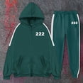 thumbnail image 2 of LILELIS Squid Game Hoodie à Fermeture Éclair pour Hommes et Femmes S Vert Foncé, 2 of 4