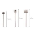 thumbnail image 4 of guohui 4X O Scale 1/42 Miniature Telephone Poles Model Train Landscape Diy Accessories, 4 of 8
