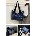 thumbnail image 3 of LHSHID Women Retro Nylon Tote Hanbag Large Quilted Cotton Down Hobo Shoulder Bag Purse, 3 of 3