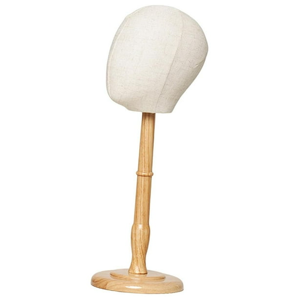 Soporte de exhibición para sombrero de peluca, modelo de cabeza de maniquí , organizador de gorras, Base estable, estante de almacenamiento, Altura Total 49cm Macarena Sostenedor de la exhibición del sombrero
