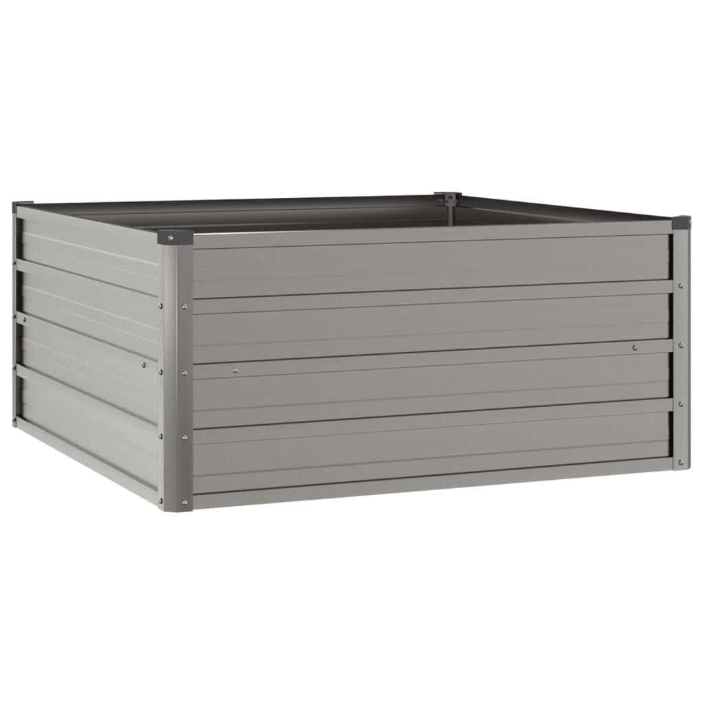 vidaXL Garden Raised Bed Rusty 39.4"x39.4"x17.7" Corten Steel