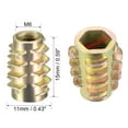 thumbnail image 4 of Unique Bargains Écrous Filetés en Alliage de Zinc Hex-Flush M6 Filetages Internes Longueur 15mm 20 Pcs, 4 of 4