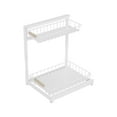 thumbnail image 2 of Ikohbadg Adjustable Kitchen Sink Shelf, Multi-Functional Floor Standing Cabinet with Pull-Out Storage for Seasoning, Cleaning Supplies, and Small Items, Durable Alloy Material, 2 of 9