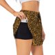 thumbnail image 1 of Balery Snake Skin Pantalones cortos deportivos para mujer con forro y dos bolsillos, elásticos, para entrenamiento, gimnasio, yoga-Medium, 1 of 7