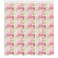 thumbnail image 3 of Ambesonne Floral Shower Curtain, Rose Bouquetnd SakurTree, 69"Wx84"L, Multicolor, 3 of 3