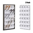 thumbnail image 1 of Organizador de Zapatos para Puerta con 24 Bolsillos Grandes: Capacidad para 12 Pares de Zapatos con 4 Ganchos, Paquete de 2, 1 of 8