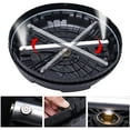 thumbnail image 4 of 15" Pressure Washer Surface Cleaner, 15 Power Washer Attachment with 2 Extension Wands, 2 Replacememt Nozzles, 1/4" Quick Plug, for Driveways Sidewalks Patios Cleaning, Heavy Duty, Max 4000 PSI, 4 of 6