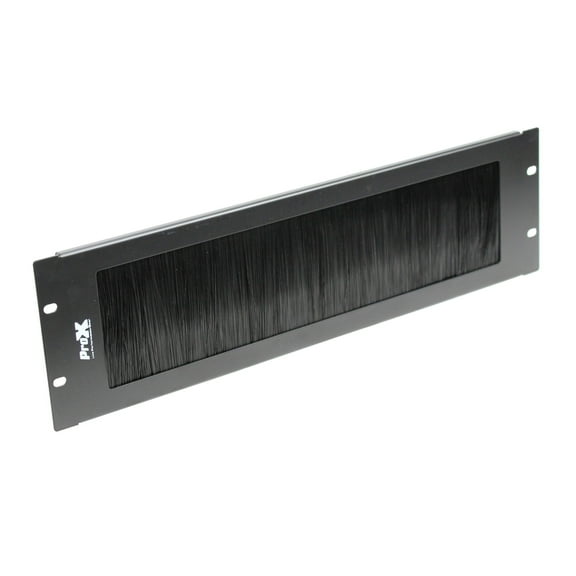 ProX T-P3BR 3U Rack Panel Brush Cable Management Slot Strips for standard 19-Inch Cabinet