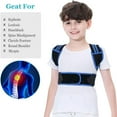 thumbnail image 6 of Back Brace Posture Corrector for Kids, Back Straightener Posture Corrector, Scoliosis and Hunchback Correction, Under Clothes Adjustable Upper Back Posture Brace for Teens, Spinal Supportor, Blue, L, 6 of 14