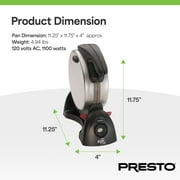 Presto FlipSide Belgian Waffle Maker, Ceramic Kitchen Appliance, 7, Black