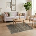 thumbnail image 3 of ODIKA 4'x6' Beige Black Geometric Design Washable Area Rug Intricate Pattern with Bold Graphic Lines Non-Slip, Chair-Friendly, Flatwoven for Home Office, Under Desk, 3 of 7