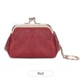 thumbnail image 1 of Cute Retro Buckle Coin Purse Portable Key Bag Versatile Lipstick Storage Bags PU Leather Ladies Fashion Wallets Solid Color Simple Bag, 1 of 4