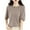 Khaki, variant on lmcalzta Summer Tops for Women Crew Neck Half Sleeve Shirts Solid Casual Loose Fitting Basic Tees Blouses