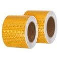 thumbnail image 1 of Uxcell 2Pcs Reflective Tape 2"x16 Ft Waterproof Reflective Tape Gold Yellow, 1 of 7