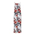 thumbnail image 5 of Clean Women's Casual Jumpsuits Summer Floral Print Boho Overalls Floral Printed Baggy Romper Wide Leg Baggy Long Rompers with Pocket 2025 One Piece, 5 of 5