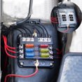 thumbnail image 1 of NUAHRHY 6 Ways Fuse Box 12V/24V Car Truck Boat Marine Bus RV Van Blade Fuse Holder Box Block Case, 1 of 9