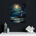 thumbnail image 4 of Nawypu  Moon Lonely Lighthouse Bathroom Wall Decor Canvas Wall Art Artwork for Walls for Kitchen Bedroom Decor, 4 of 4
