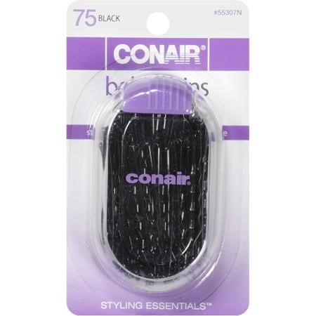 Conair Styling Essentials Bobby Pins Black 75 Count Walmart Com