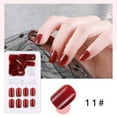 thumbnail image 2 of Graflsoa 24-Piece Reusable Nail Art Kit with Gel Pads, Wood Stick, Nail File & Wipe - Durable ABS Fake Nails for DIY or Salon Use - Model F648-11 (Optional Sizes), 2 of 7