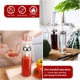 thumbnail image 4 of Yuarrent Dispensador de bomba de salsa de vidrio, transparente, reutilizable, lavable, de boca ancha, accesorios para botellas de cocina Organizadores de utensilios de cocina 300ml, 4 of 6