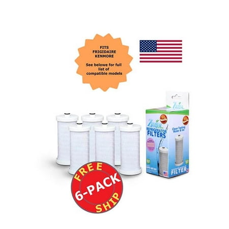 

Zuma Filters™ Brand Refrigerator Water and Ice Filter compatible with Frigidaire® RF-100 (6 Pack) OPFF-RF300