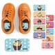 thumbnail image 5 of Pegatinas para zapatos - 100 unidades (50 pares) autoadhesivas, con temática de pastel, para aprender a usarlas izquierda y derecha., 5 of 9