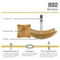 thumbnail image 2 of The MR Direct 892 Bamboo Vessel Sink with 721 Faucet and Pop-Up Drain in Chrome, 2 of 9