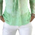 thumbnail image 4 of Bixock Summer Women's Tops,Long Sleeve Shirts for Women,Blouse for Women Solid Color Crew Neck Long Sleeve Back Lace Pullover Tops, 4 of 6