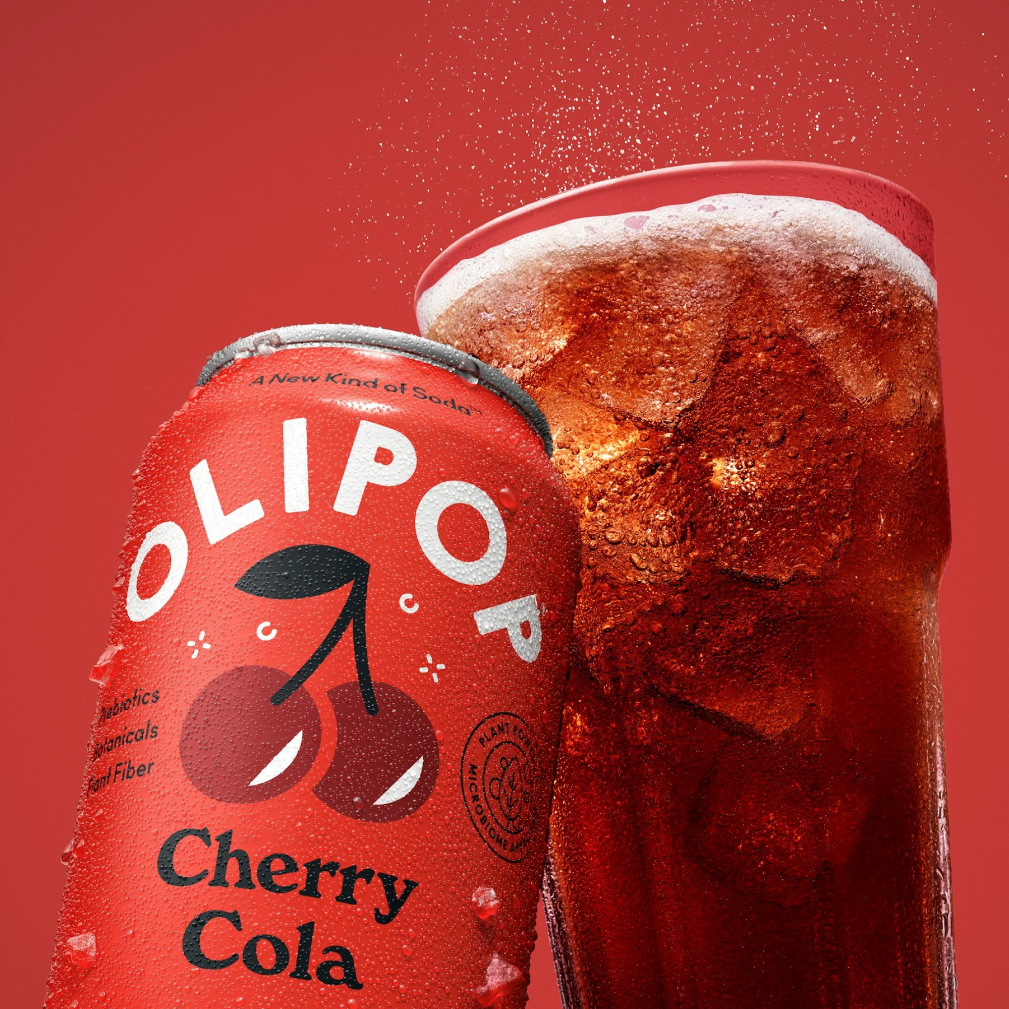 OLIPOP, Prebiotic Soda, Cherry Cola, 12 fl oz 12pk - Walmart.com
