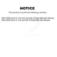 thumbnail image 2 of Kugel Rear Wheel Hub Bearing and ABS Sensor Kit for Car Acura TL with Harness - Left Right Side (Driver Passenger) K7S-100560, 2 of 11