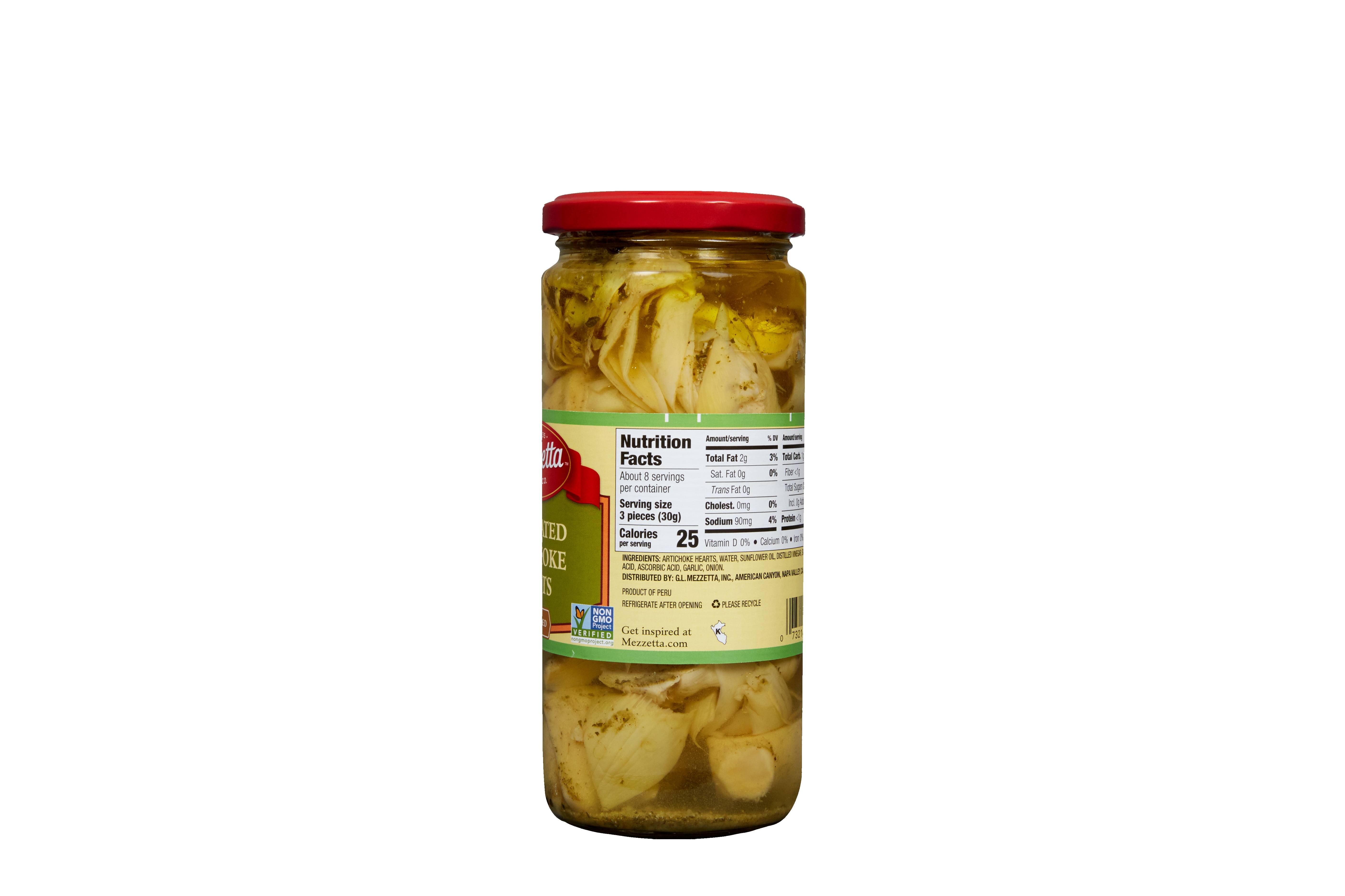 (3 pack) Mezzetta Marinated Artichoke Hearts Quartered, 14.5 oz Jar