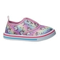 thumbnail image 3 of Laura Ashley Toddler Canvas Slip On Casual Fashion Sneakers, Pink Unicorn, Size: 10, 3 of 7