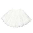 thumbnail image 3 of Gbsyewxs Mardi Gras Outfit For Girls Tutu Tulle Princess Girl Skirts Floral Print Elastic Waistband Carnival Performance Toddler Girl Skirts White Size 5-6 Years, 3 of 9