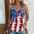 thumbnail image 4 of Fartey Eyelet Tank Tops for Women 4th of July Summer Sleeveless Shirts Spaghetti Strap Scoop Neck Camis Top Funny Independence Day Print Tanks Multicolor XXXL, 4 of 7