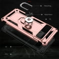 thumbnail image 2 of ELEHOLD Hybrid Rugged Case for Google Pixel 7 Pro Full Body Protection with Metal Magnetic 360° Rotating Ring Holder Kickstand Shockproof Heavy Duty Case For Google Pixel 7 Pro,Rosegold, 2 of 6