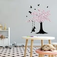 thumbnail image 2 of Vinyl Wall Art Decal - Cherry Blossom Tree with Swing and Birds -Home Apartment Bedroom Living Room Decor -Easy to Peel and Stick -Size 18" x 20"., 2 of 4