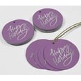 thumbnail image 4 of Inkdotpot Pack Of 50 Real Silver Foil Paper Tags Happy Holiday Favor Hang Tags, 4 of 7