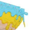 thumbnail image 5 of Toddler Girls 2 Piece Swimsuit Ice Cream Print Ruffle Skirted Bathing Suit Cute Summer Beach Pool Swimwear Set Size 4-8Y Sky Blue, 5 of 6