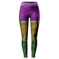 thumbnail image 4 of BKQCNKM Mardi Gras Outfit for Women Leggings for Women Workout Leggings for Women Leggings with Pockets for Women Compression Leggings for Women High Waist Leggings for Women Tummy Control, Purple L, 4 of 4