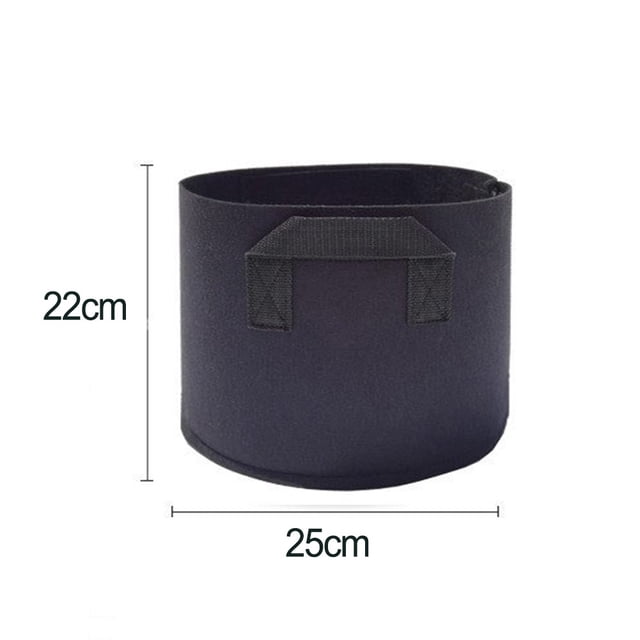 3X Fabric Grow Pots Round Aeration Plant Pots Grow Bags 3-10 Gallon Black